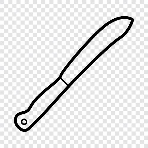 Küchenmesser, Slicer, Schnitzmesser, Knochenmesser symbol