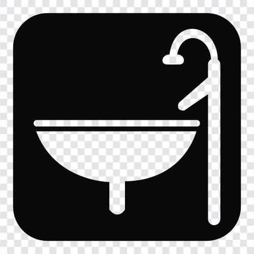 kitchen sink, bathroom sink, laundry sink, dishwasher sink icon svg