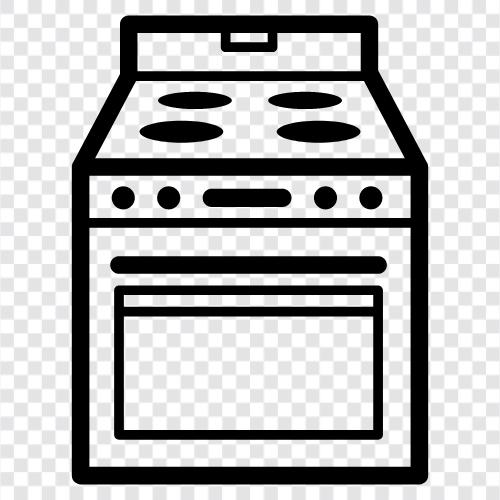 kitchen stove, oven, range, cooktop icon svg