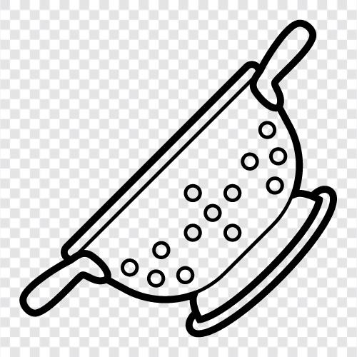 kitchen utensil, colander, kitchen gadgets, drain icon svg