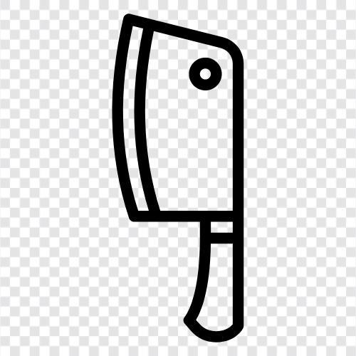 knife, butcher, kitchen, meat icon svg