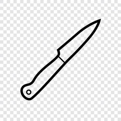 Knife, Kitchen Knife, Butcher Knife, Hen Knife icon svg