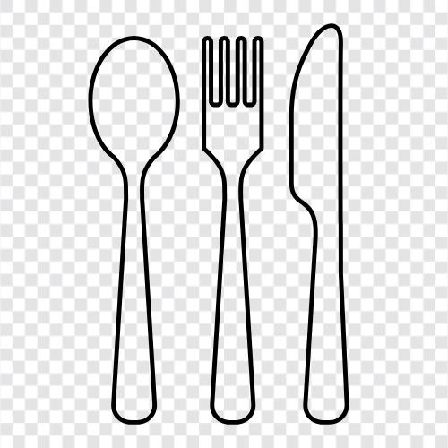 Messer, Küche, Utensilien, Silber symbol