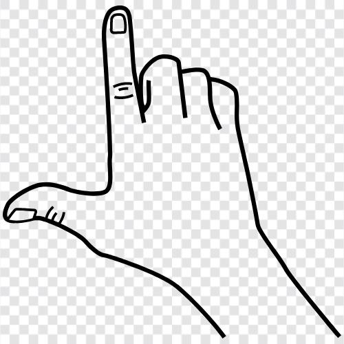 Ben imza, sol el hareketi, l işareti nasıl yapılır, ben el hareketi imza ikon svg