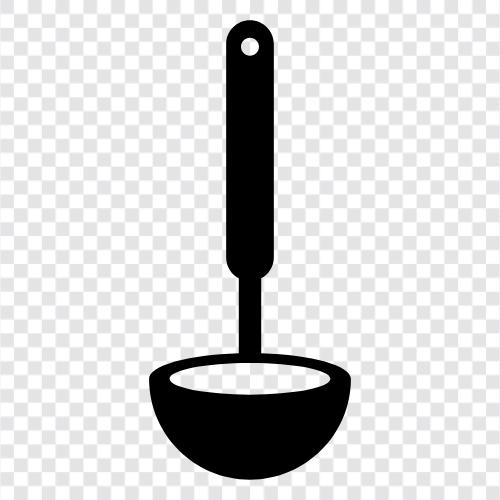 Pfanne, Suppenkelle, Pfannensuppe symbol