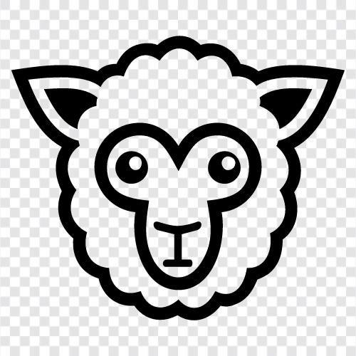 Lamb, Wool, Farm, Ewes icon svg