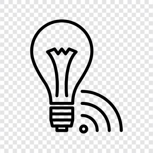 Lampe, Smart Lampe, IoT, Home Automation symbol