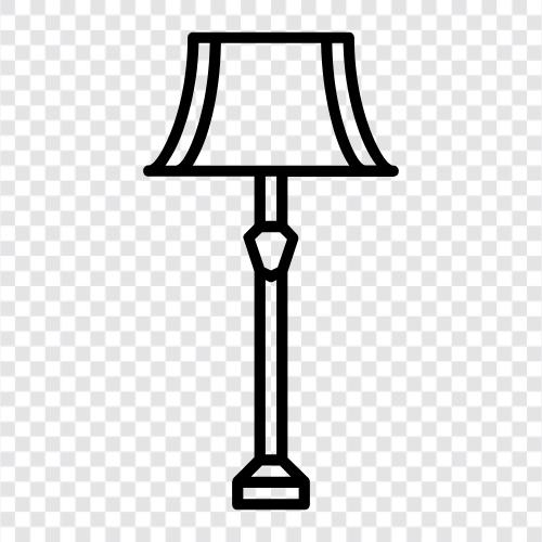 lampshade, lamp post, lamp cord, lamp shade icon svg