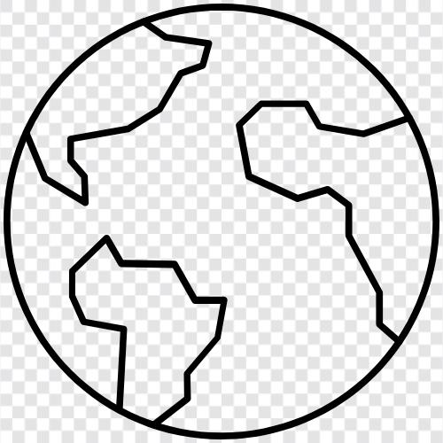 land, planet, world, climate icon svg