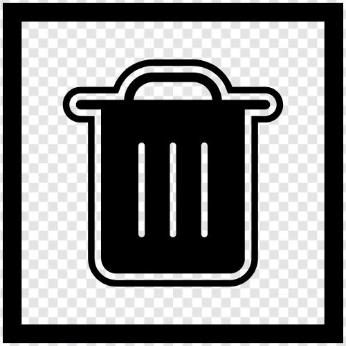 landfill, garbage pickup, garbage disposal, garbage can icon svg