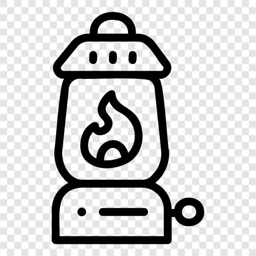 Lanterns, light, safety, battery operated icon svg