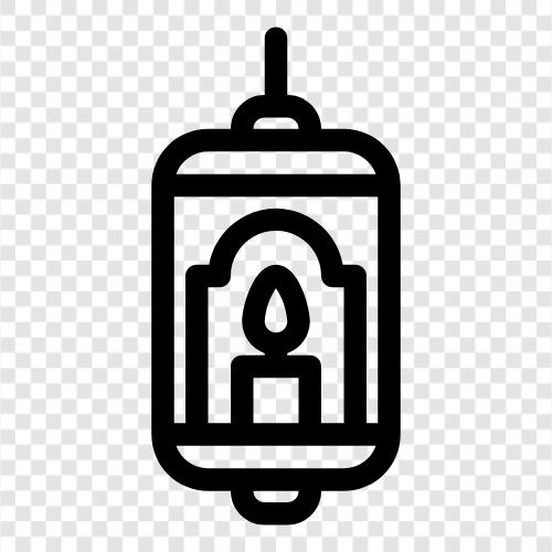 lanterns, streetlights, light, illumination icon svg