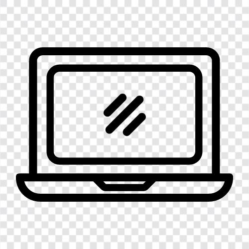 laptop computer, laptop battery, laptop charger, laptop repair icon svg