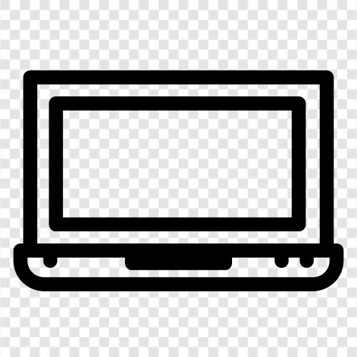 laptop computer, notebook, ultrabook, laptop battery icon svg