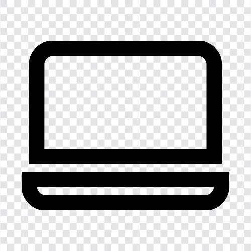 LaptopComputer, Notebook, Ultrabook, tragbarer Computer symbol