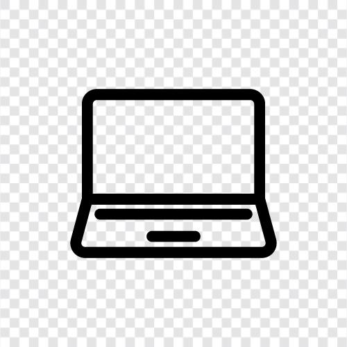 laptop computer, laptop repair, laptop battery, laptop cases icon svg