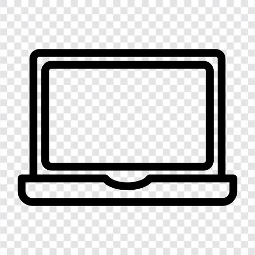 laptop, internet, software, computer security icon svg