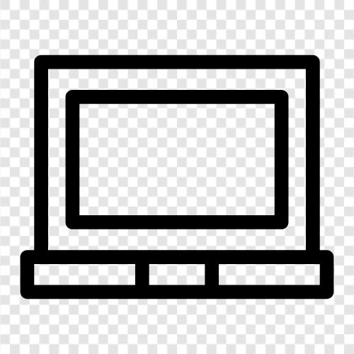 Laptop, ComputerReparatur, ComputerVirus, ComputerSicherheit symbol