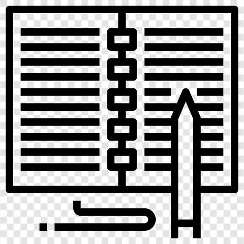 Laptop, Schreiben, Produktivität, Journal symbol