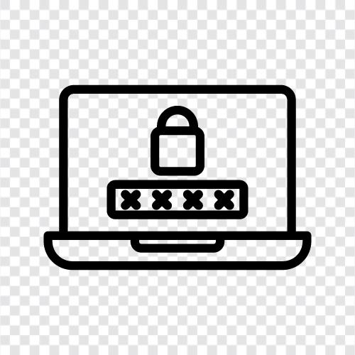 laptop security, laptop locks, laptop security software, laptop password icon svg