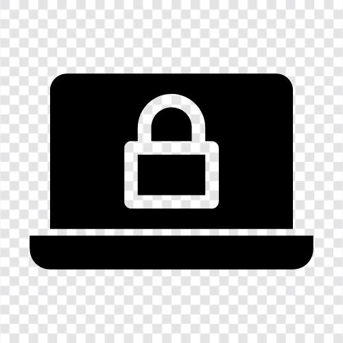 Laptop Security, Laptop Lock Code, Laptop Lock Password, Laptop Lock icon svg