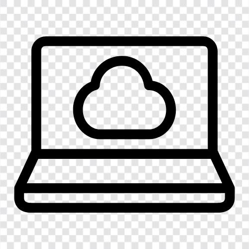 Laptop Storage, Laptop Backup, Laptop Security, Laptop Data icon svg