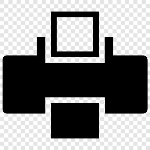 laser printer, inkjet printer, fax machine, copier icon svg