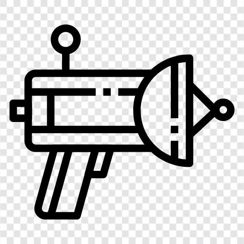 laser, gun, shooting, fire icon svg