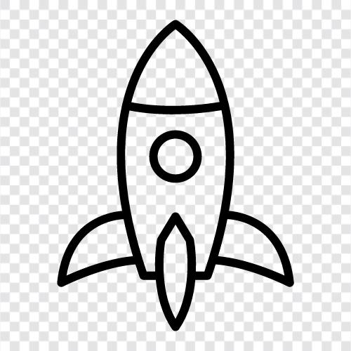 launch, space, astronomy, planets icon svg