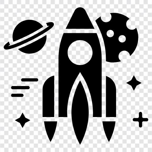 launch, exploration, satellite, robotic icon svg