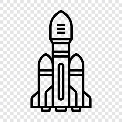 launch, space, astronaut, space shuttle icon svg