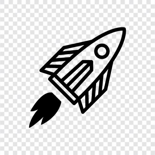 launching, space, science, technology icon svg