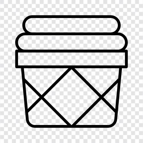 Wäschekorb, Wäschebehälter symbol