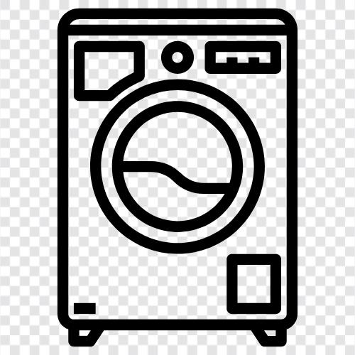 Waschmittel, Waschküche, Waschmaschine, Trockner symbol