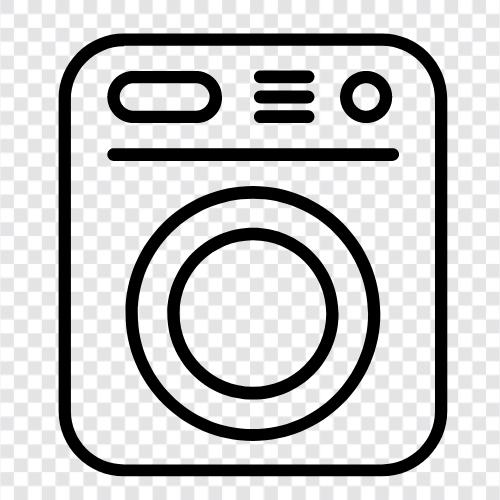 Laundry, Cleaning, Machine, How to Use icon svg