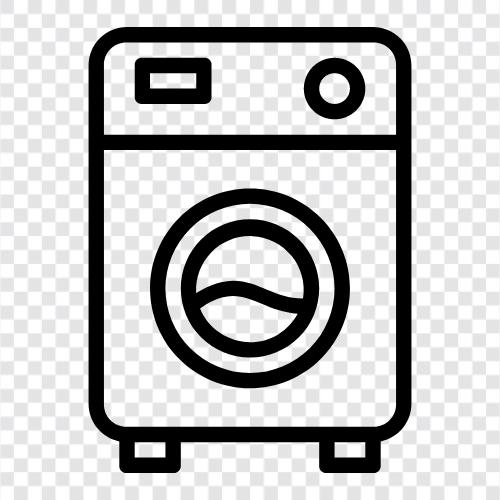 Çamaşır, Temizleme, Makine, Spin ikon svg