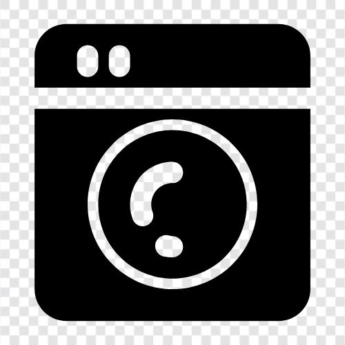 Laundry, Cleaning, Machine, Automatic icon svg