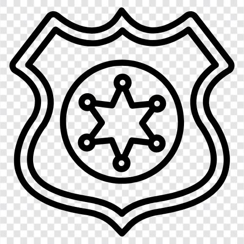 law enforcement, police, law, officer icon svg