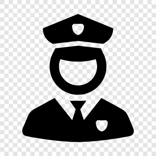 law enforcement, detective, patrolman, officer icon svg