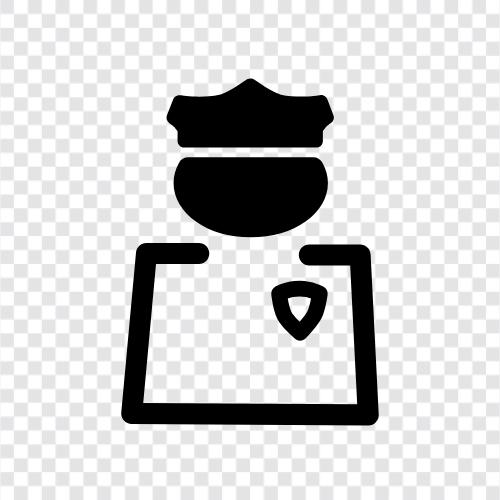 law enforcement, detective, police officer, policewoman icon svg