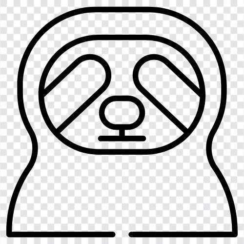 laziness, slothfulness, lethargy, sluggishness icon svg