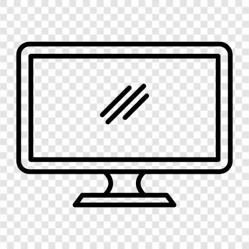 LCD screens, LCD TVs, LCD monitors, LCD icon svg