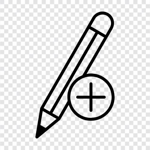 lead, eraser, sharpener, black icon svg