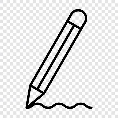 lead, graphite, writing, drawing icon svg