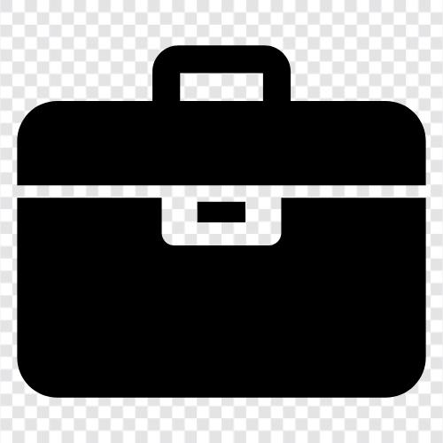 Leather briefcase, Satchel briefcase, Shoulder bag, Business bag icon svg