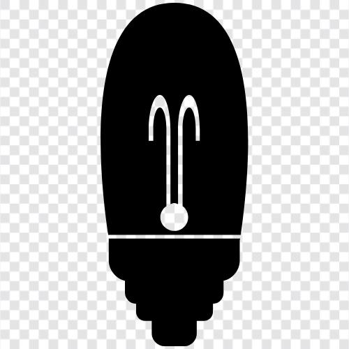 LED, incandescent, CFL, energy saving icon svg