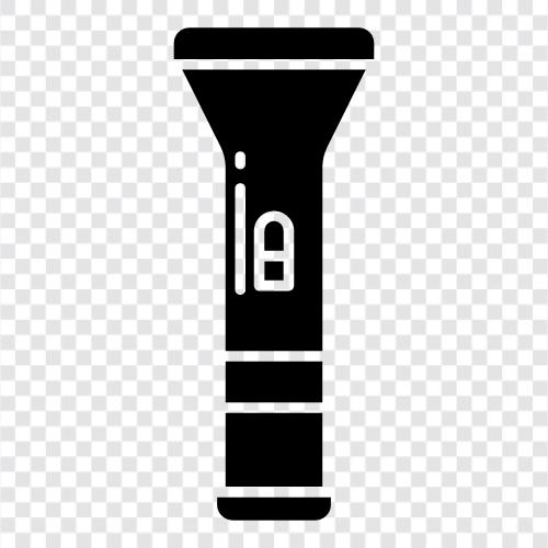 led flashlight, tactical flashlight, hunting flashlight, camping flashlight icon svg