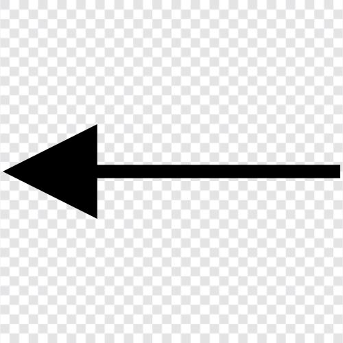 left arrow, left arrow line icon svg