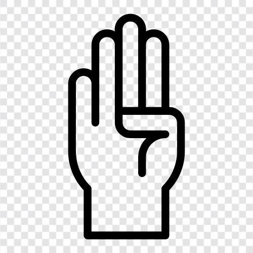 linke Hand, rechte Hand, Daumen, Zeigefinger symbol