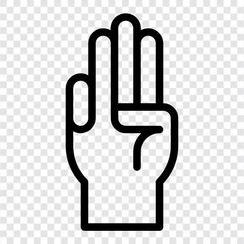 left hand, right hand, middle finger, index finger icon svg